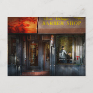 Friseur - NY - West Village Barber Shop Postkarte