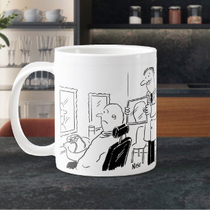 Friseur oder Friseur Cartoon. Barbershop Jumbo-Tasse