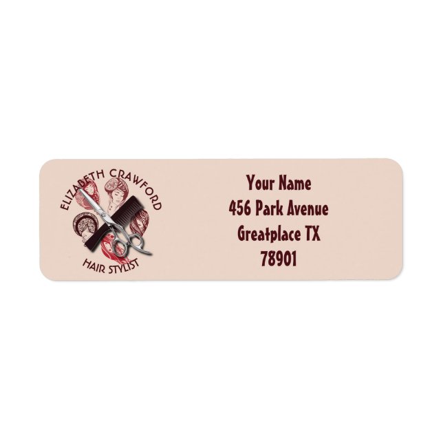 Friseur oder Schönheitssalon mit Namen (Vorne)