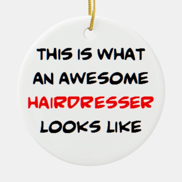 Friseur-Schlüsselanhänger – Design Mit Haartrockner, Kamm & Schere – Aus Metall, Pink