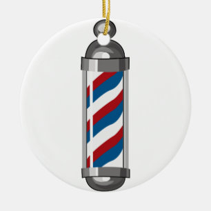 Friseur Pole Keramik Ornament