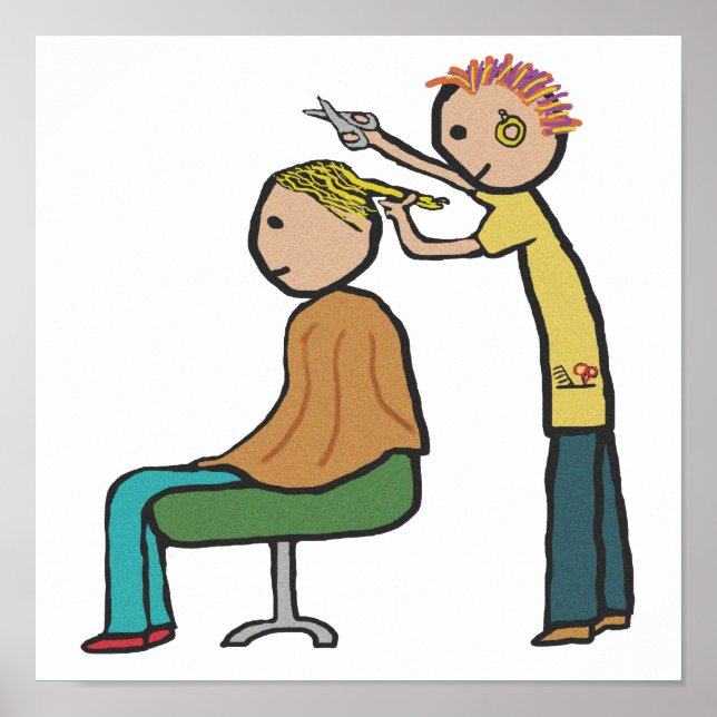 Friseur Poster (Vorne)
