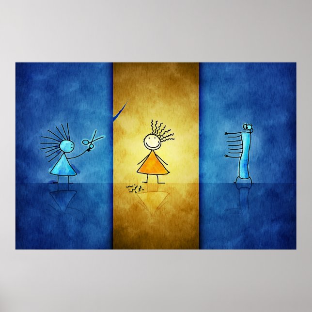 Friseur Poster (Vorne)