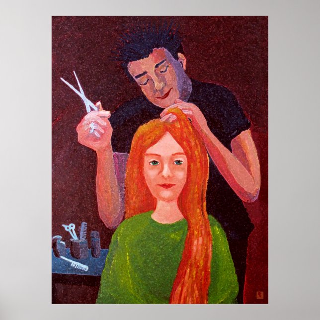 Friseur Poster (Vorne)