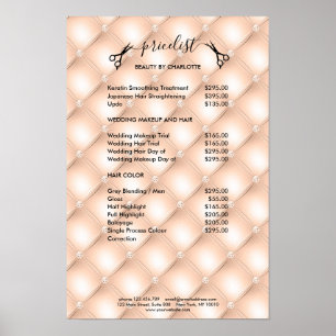 Friseur Preisliste Poster
