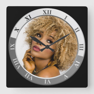 Friseur Quadratische Wanduhr