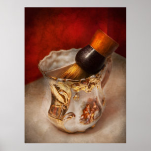 Friseur - rasierend - die Schönheit von Barbering Poster