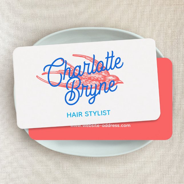 Friseur Retro Schlucken Visitenkarte (Von Creator hochgeladen)