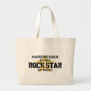 Friseur-Rockstar bis zum Nacht Jumbo Stoffbeutel