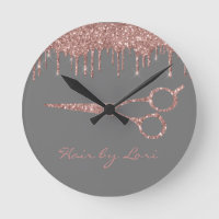 Friseur Rose Gold Tropfen Glitter Schere