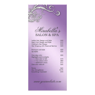 Friseur-Salon Beauty Rack Card Schmuck wirbeln Lil Werbekarte