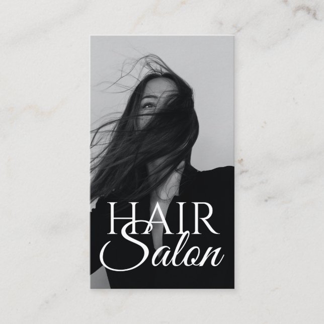 Friseur Salon Beauty Salon Business Card Visitenkarte (Vorderseite)
