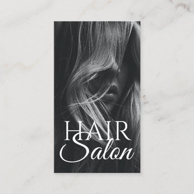 Friseur Salon Beauty Salon Business Card Visitenkarte (Vorderseite)