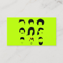 Friseur Salon - Verschiedene Frisuren Visitenkarte