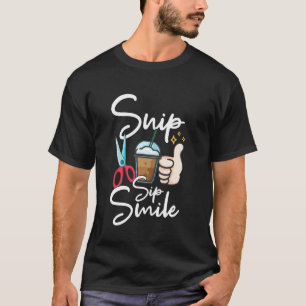 Friseur Schere Schluck Lächeln Frisör Liebhaber Ha T-Shirt