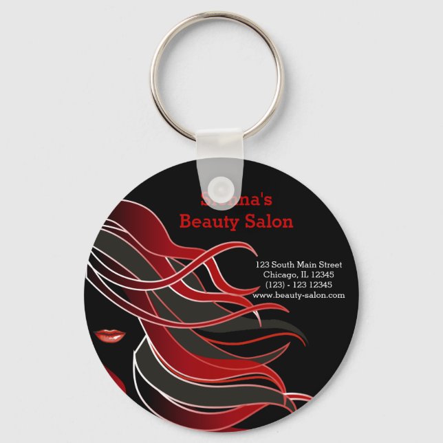 Friseur Schlüsselanhänger (Vorderseite)