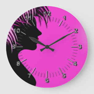 Friseur-Schönheit Salon Große Wanduhr