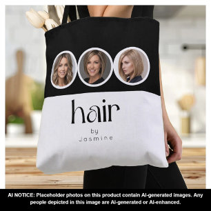 Friseur Schwarz-Weiß-3-Foto-Promotion