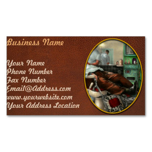 Friseur - Shave - Friseursalon Pennepacker 1942 Magnetische Visitenkarte