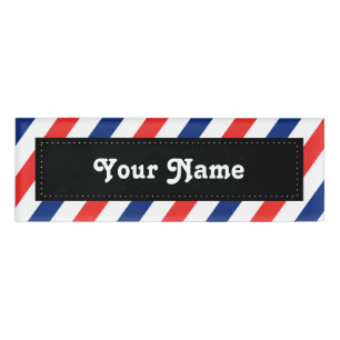 Friseur-Streifen Namenschild
