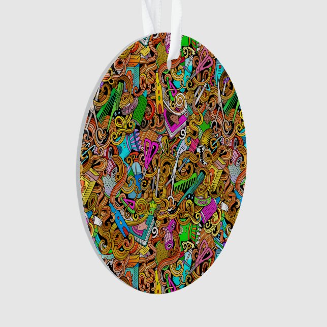 Friseur Stylist - Beautician - Friseur Ornament (Vorderseite)