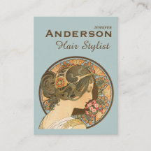 Friseur-Stylist-Blume Beauty CC0644 Visitenkarte