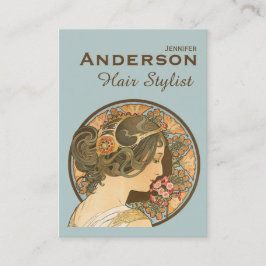 Friseur-Stylist-Blume Beauty CC0644 Visitenkarte