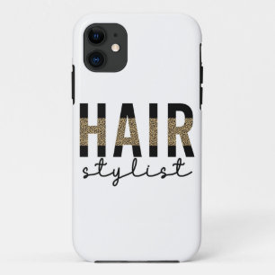 Friseur-Stylist-Cheetah Typografie Geschenk Case-Mate iPhone Hülle