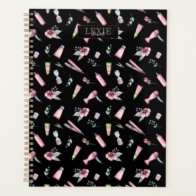 Friseur-Stylist, Friseur Schönheitssalon nach Maß Planer (Vorderseite)