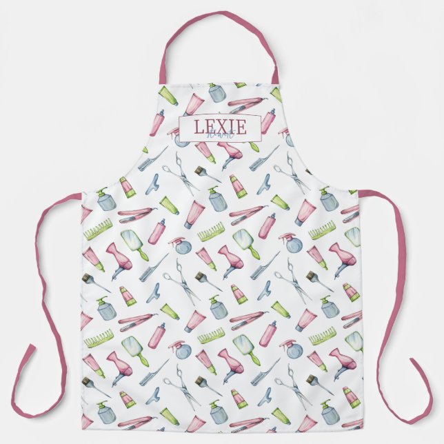 Friseur-Stylist, Friseur Schönheitssalon nach Maß Schürze (Vorderseite)