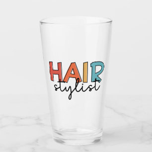 Friseur-Stylist Retro-Friseur-Geschenk Glas