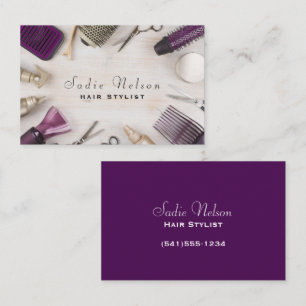 Friseur Stylist Salon Beauty Tools Visitenkarte