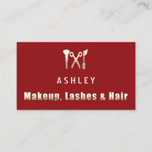 Friseur-Stylist-Salon Makeup Lashes Visitenkarte