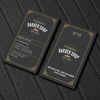 Friseur-Stylist, Salon, professioneller Barbier Visitenkarte