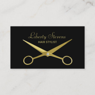 Friseur Stylist Salon Scheren Schönheit Visitenkarte