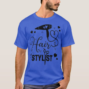 Friseur-Stylist-Schere Dryer Friseurin Barber T-Shirt