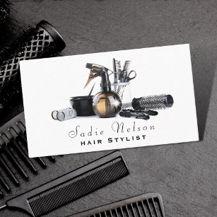 Friseur-Stylistin Salon Tools Beauty Visitenkarte