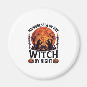 Friseur Tag Hexe Nacht Halloween Kamm Schere Magnet