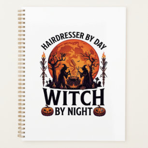 Friseur Tag Hexe Nacht Halloween Kamm Schere Planer