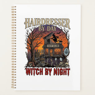 Friseur Tag Hexe Nacht Halloween Salon Totenköpfe Planer