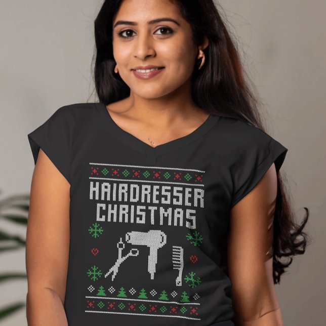 Friseur Ugge Weihnachts-Sweatstil T-Shirt (Von Creator hochgeladen)