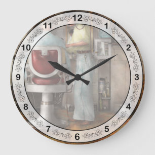 Friseur - Unser Familienfriseur 1935 Große Wanduhr