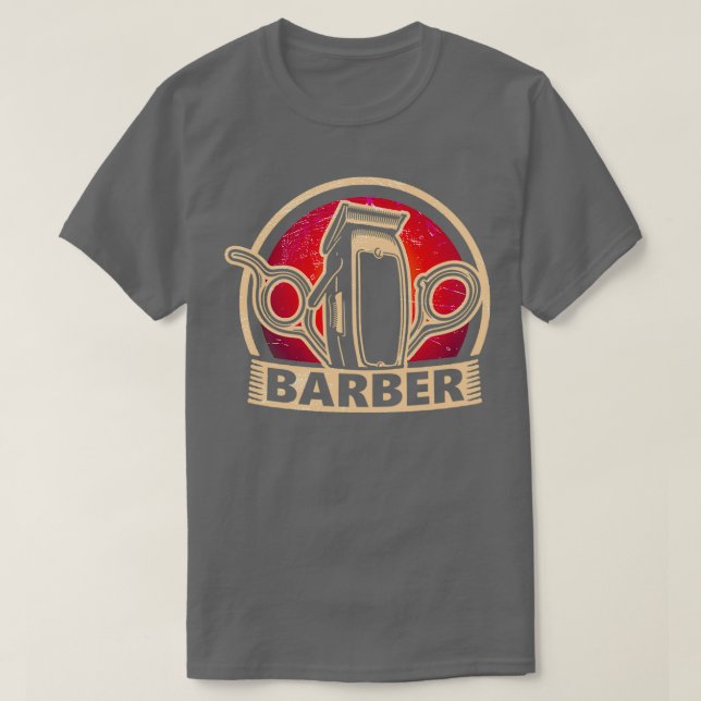 Friseur Vintag 8 T-Shirt (Design vorne)