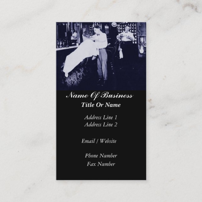 Friseur-Visitenkarte Visitenkarte (Vorderseite)