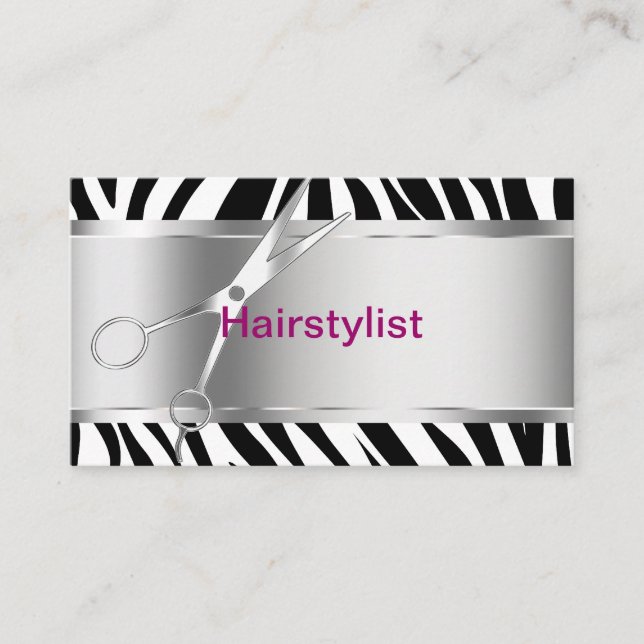 Friseur-Visitenkarten Visitenkarte (Vorderseite)