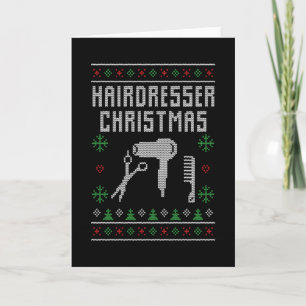 Friseur Weihnachten Karte