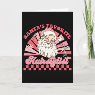 Friseur Weihnachten Santa Claus Vintage Xmas Hai Karte