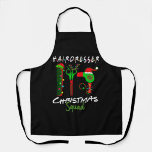 Friseur Weihnachts-Crew Matching Geschenke Schürze