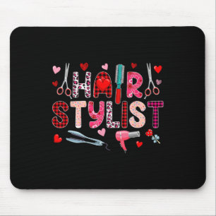 Friseur Werkzeuge Valentinstag Leopard Cute Er Mousepad