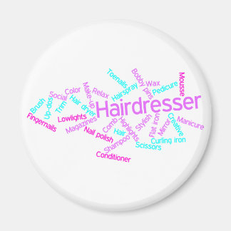 Friseur Word Cloud Magnet